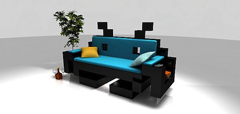canape space invaders
